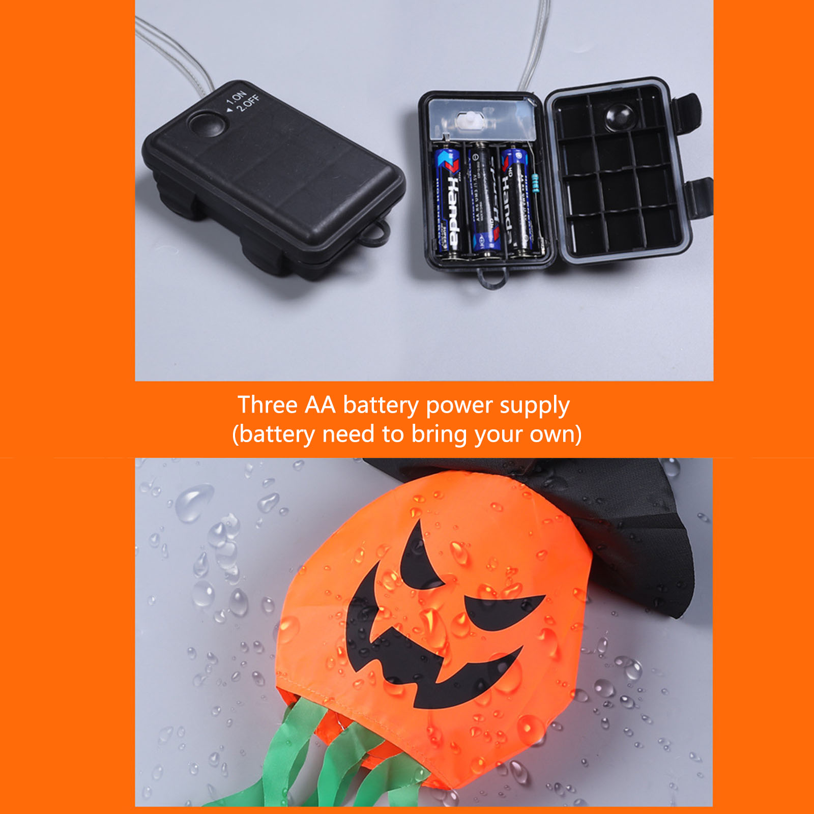 할로윈 장식용 조명, 무서운 분위기를 연출하는 오렌지색 - Halloween Led String Lights Orange 리뷰 및 가격
