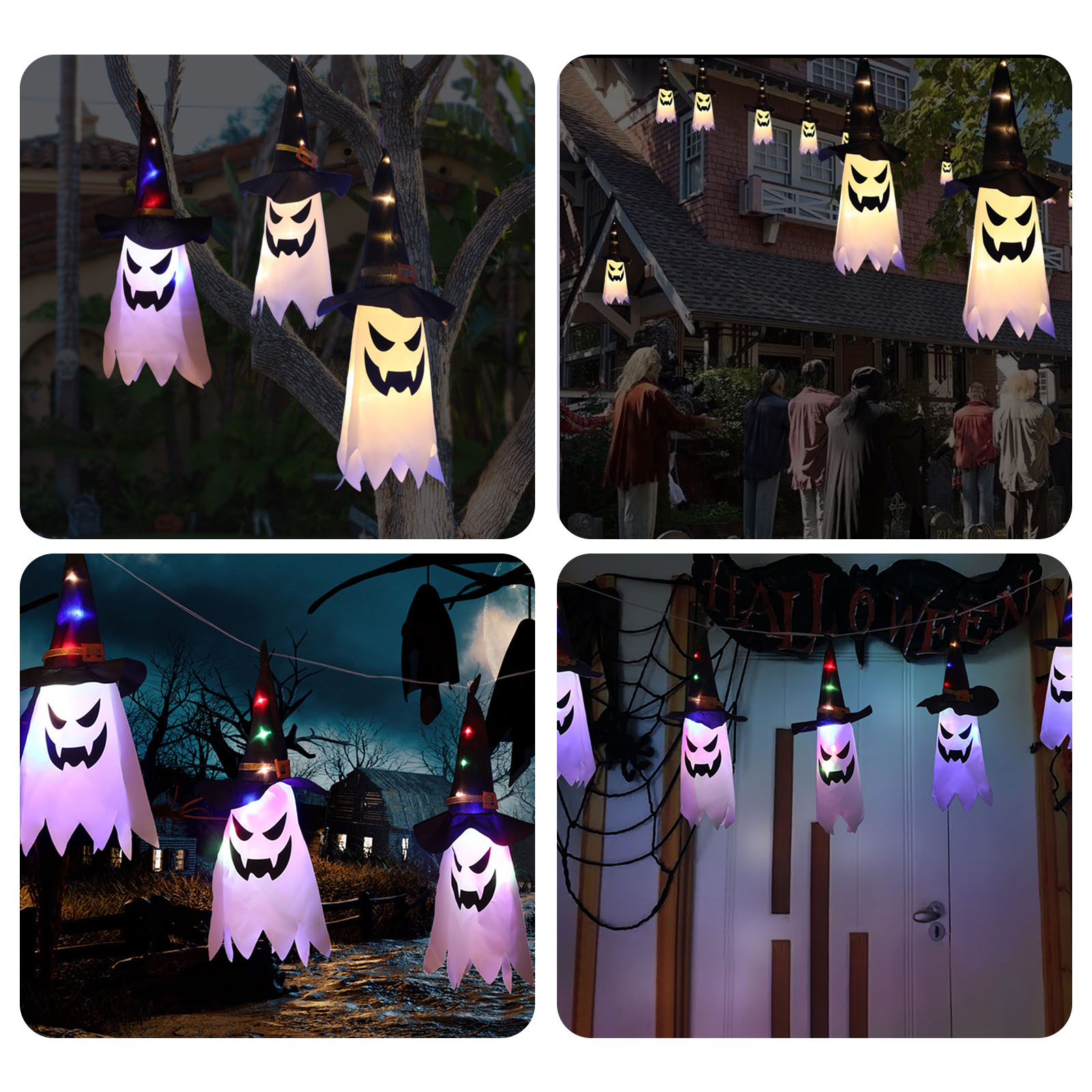 할로윈 장식용 조명, 무서운 분위기를 연출하는 오렌지색 - Halloween Led String Lights Orange 리뷰 및 가격