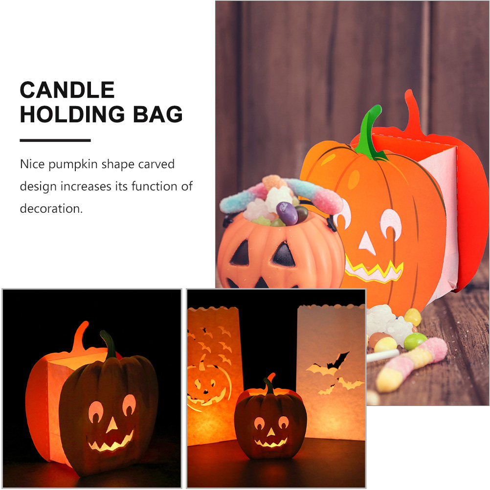 12개입, 호박 모양의 장식용 가방, 속이 비어 있고  - Pumpkin Lantern Halloween 리뷰 및 가격