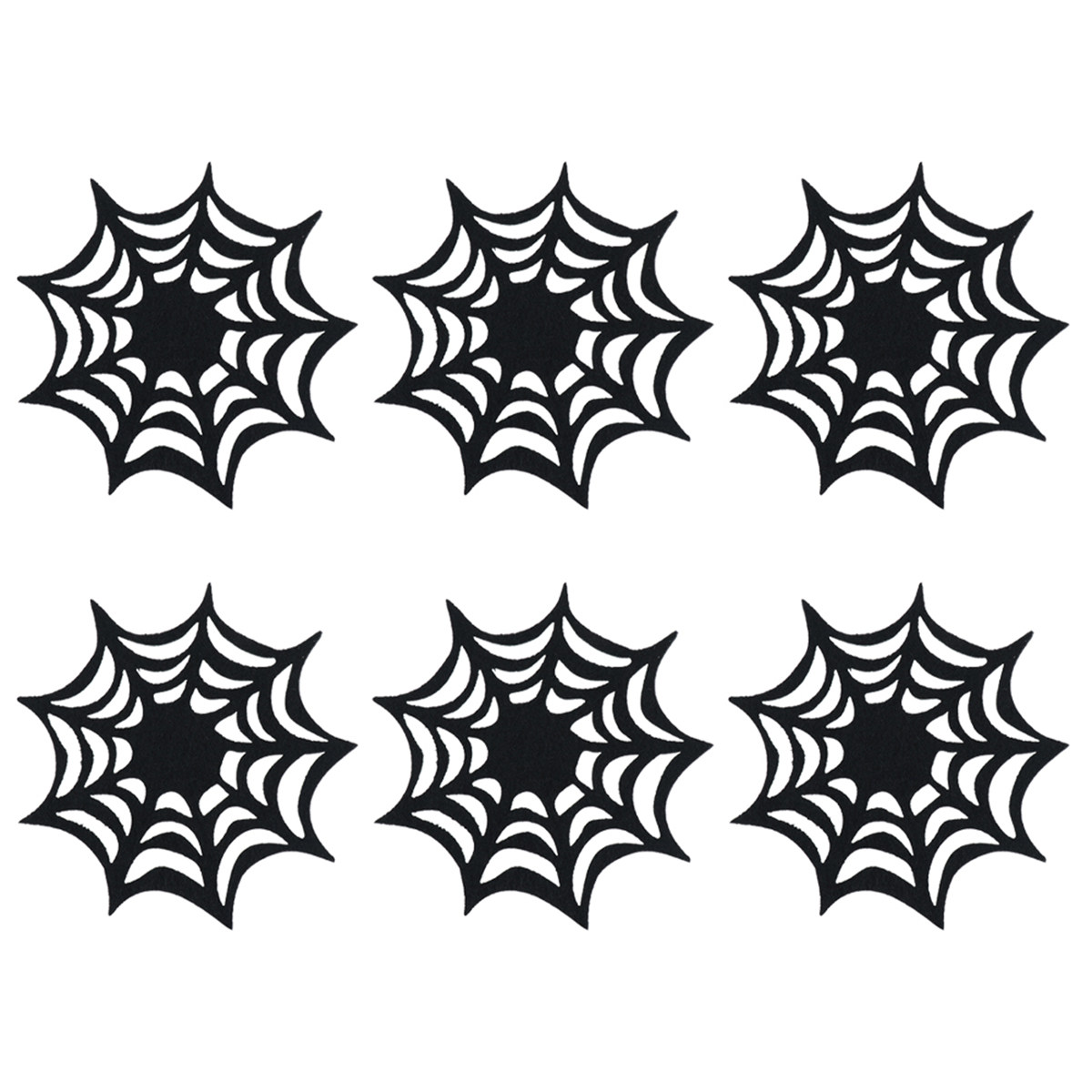 할로윈 테이블 코스터 및 테이블 매트 세트 (2개, 4 - Spider Web Halloween Decoration 리뷰 및 가격