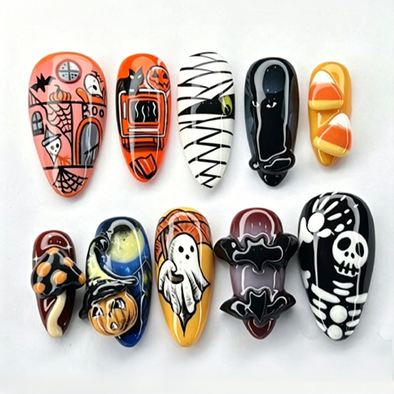 30개 신상 할로윈 스타일 손으로 그린 해골 박쥐 유령 - Halloween Skeleton Decoration 리뷰 및 가격