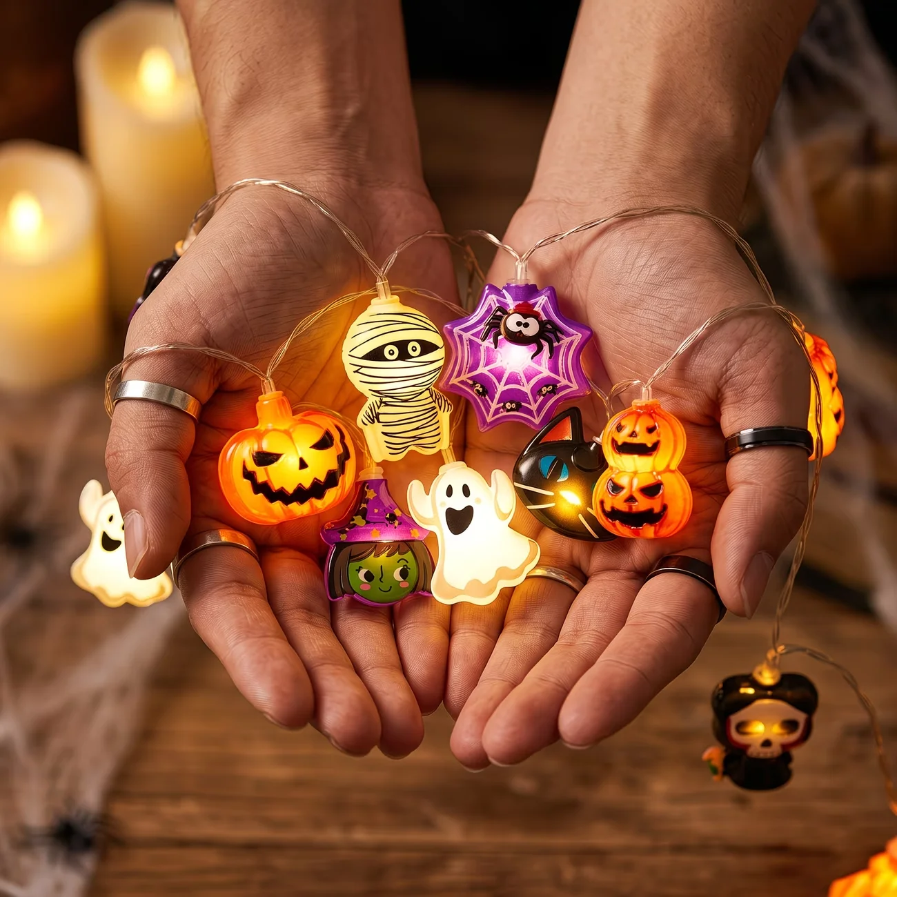 1.5m 할로윈 LED 전구 스트링 조명, 10개의 L - Halloween Pumpkin Decor Led 리뷰 및 가격