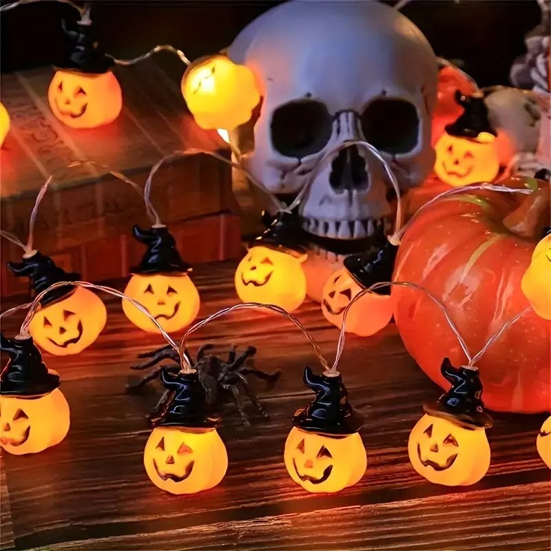할로윈 잭오랜턴 요정 조명 10 LED 웜 화이트 호박 - Halloween Led String Lights Orange 리뷰 및 가격