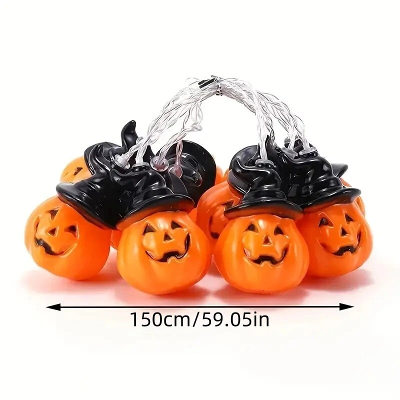 할로윈 잭오랜턴 요정 조명 10 LED 웜 화이트 호박 - Halloween Led String Lights Orange 리뷰 및 가격