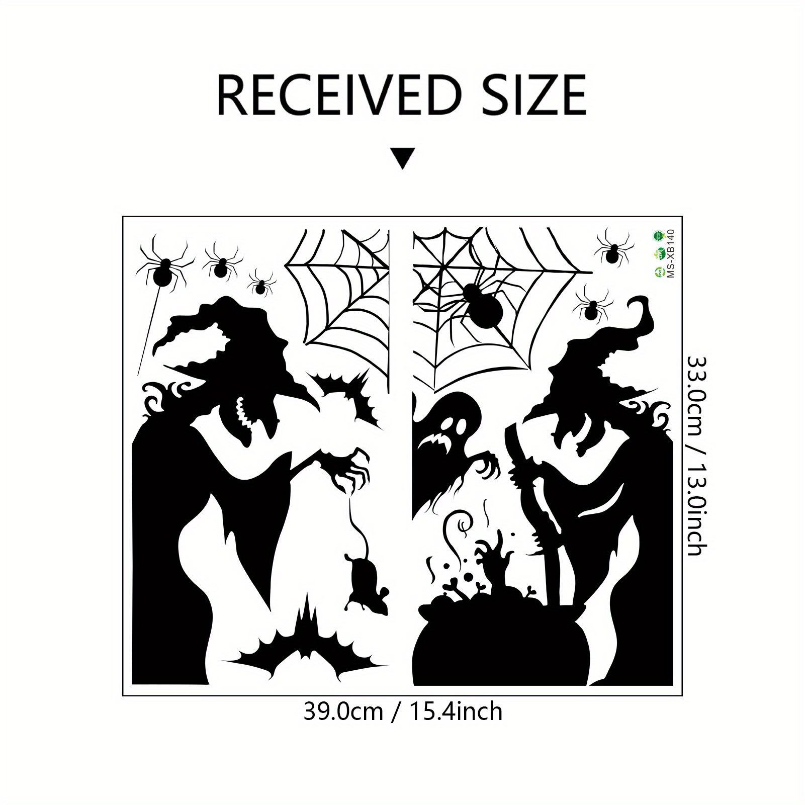 할로윈 정전기 창문 스티커, 공포스러운 마녀, 유령,  - Spider Web Halloween Decoration 리뷰 및 가격