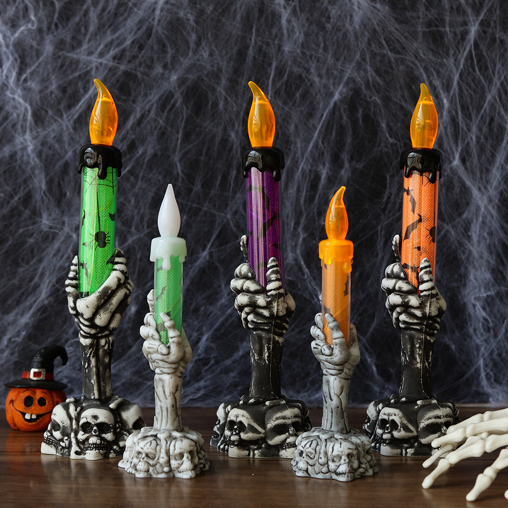 할로윈 해골 손 모양 캔들 라이트 LED 호박 랜턴 파 - Pumpkin Lantern Halloween 리뷰 및 가격
