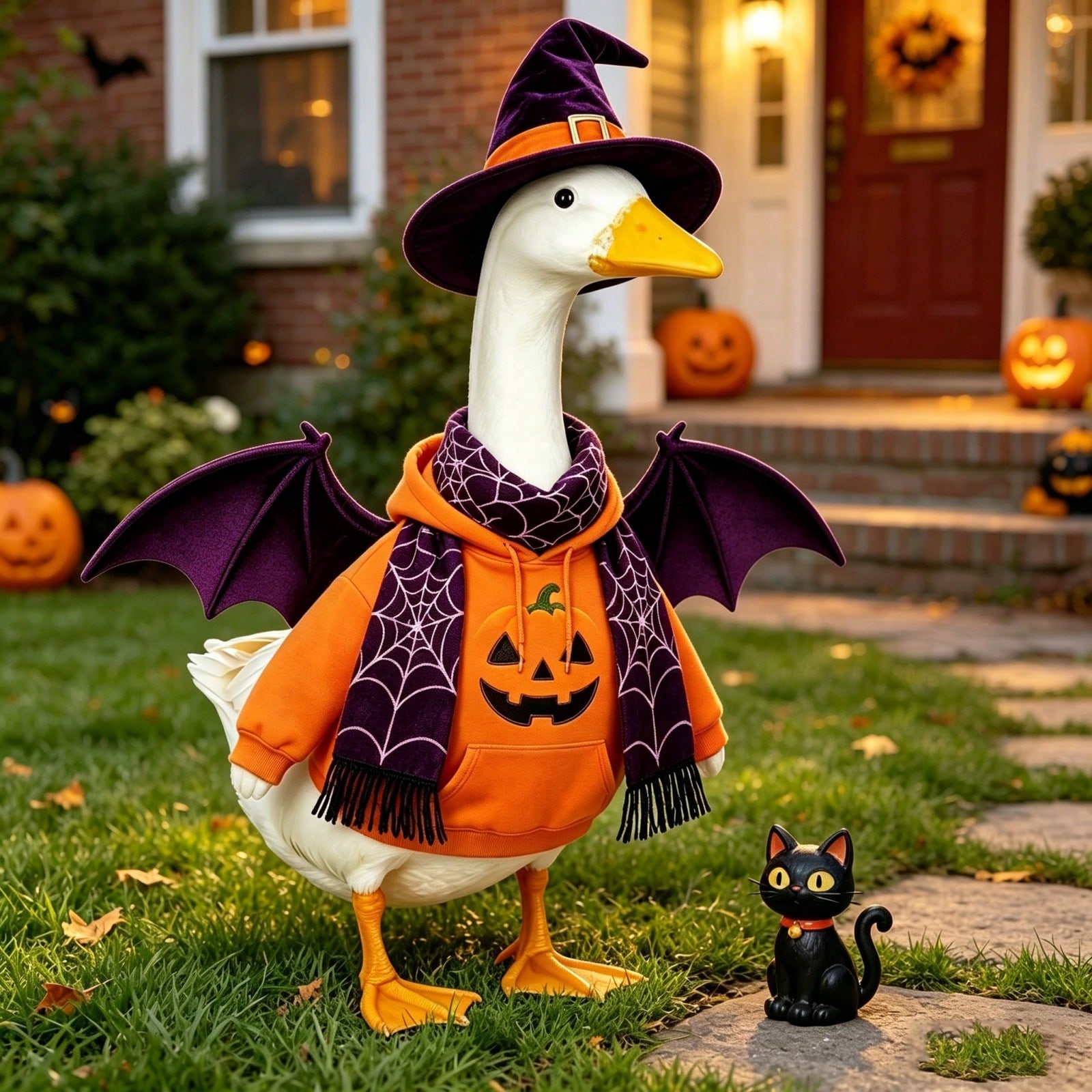 할로윈 잭 오 랜턴 프린트 후디, 잔디밭이나 현관에 놓 - Pumpkin Lantern Halloween 리뷰 및 가격